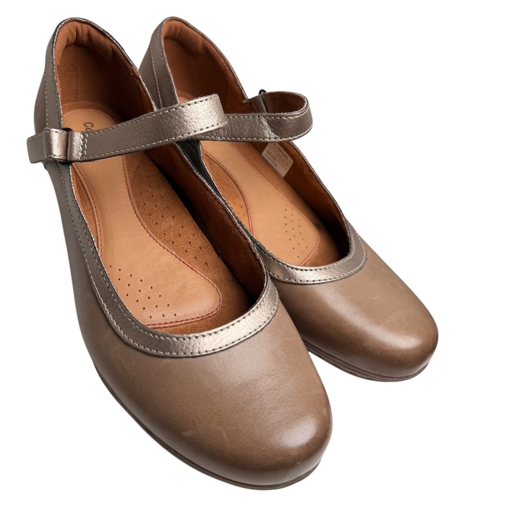 Cobb Hill Laurel Leather Mary Jane Pumps Taupe Bronze Comfort Shoes 8.5 - Picture 9 of 13
